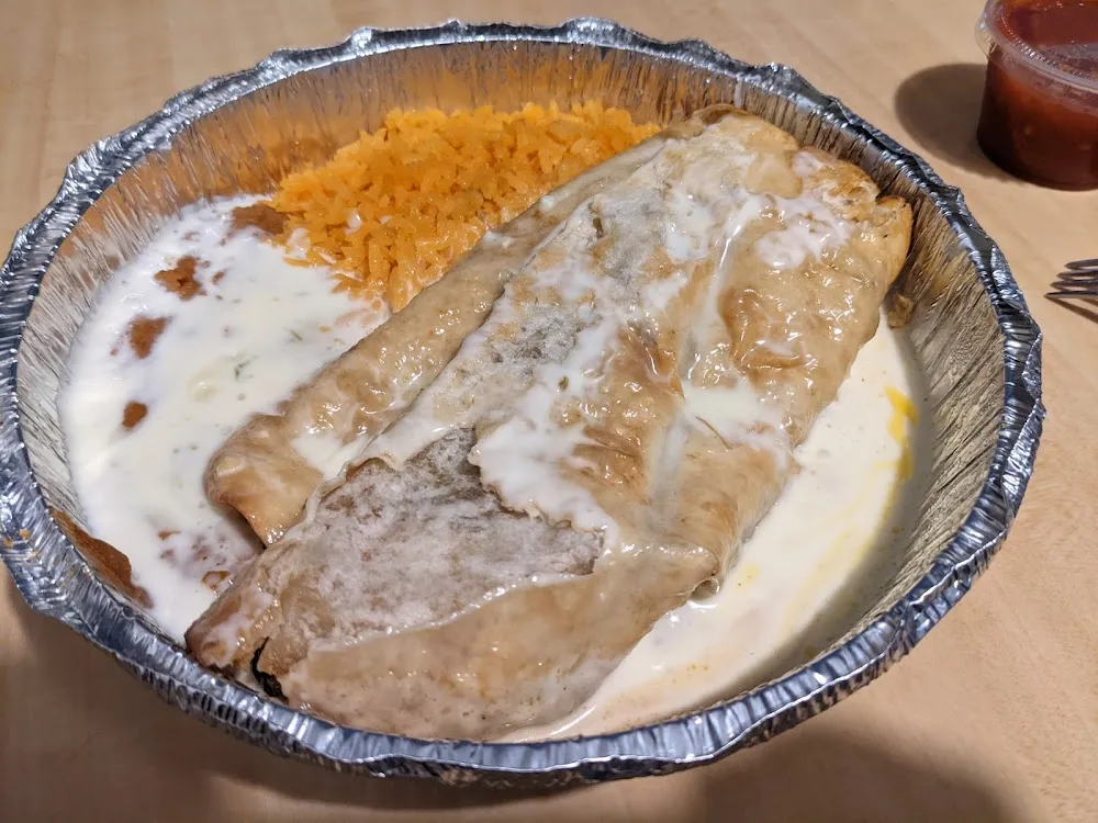 Vegetarian Chimichanga Combo